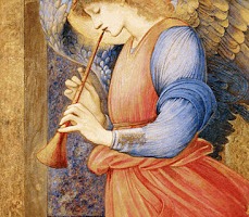 Edward_Burne-Jones_-_An_Angel_Playing_a_Flageolet