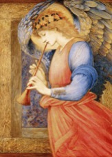 Edward_Burne-Jones_-_An_Angel_Playing_a_Flageolet
